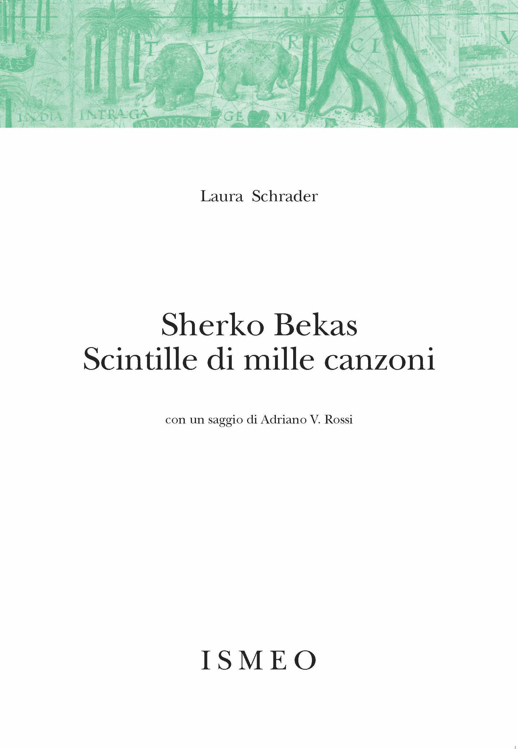 Sherko Bekas<br/>
Scintille di mille canzoni<br/>
con un saggio di Adriano V. Rossi
- Novissimo Ramusio 4